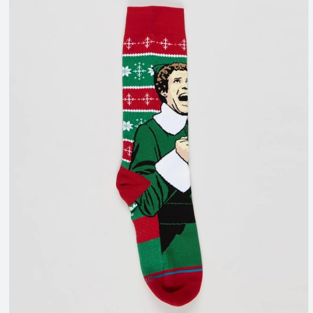 NWT Men's Elf Cold Outside Crew Socks - Picture 6 of 8